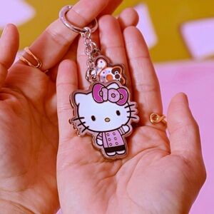LIMITED EDITION Hello Kitty Cafe 10 Year Anniversary Keychain
